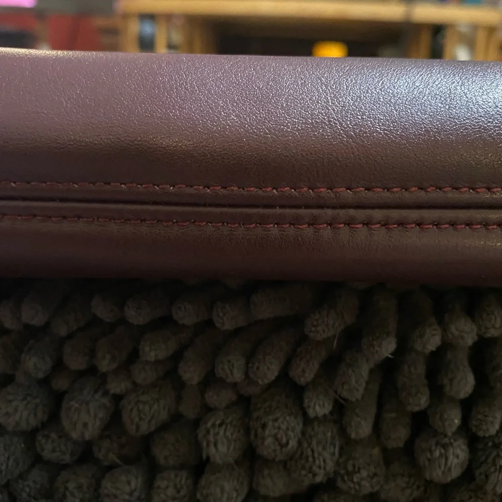 Etienne Aigner Oxblood Leather Shoulder Bag